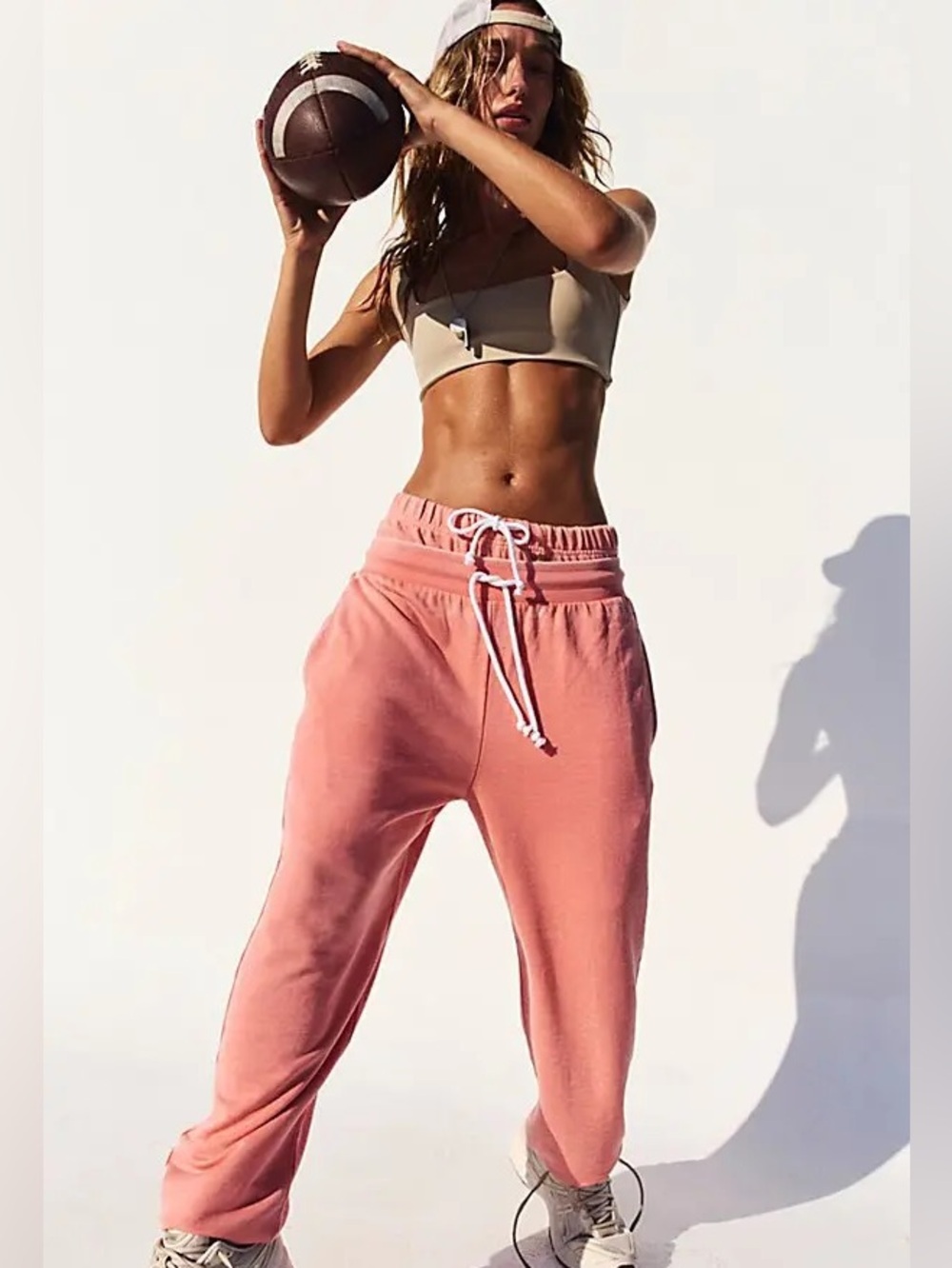 Free People Movement Playbook Joggers in Guava | XL